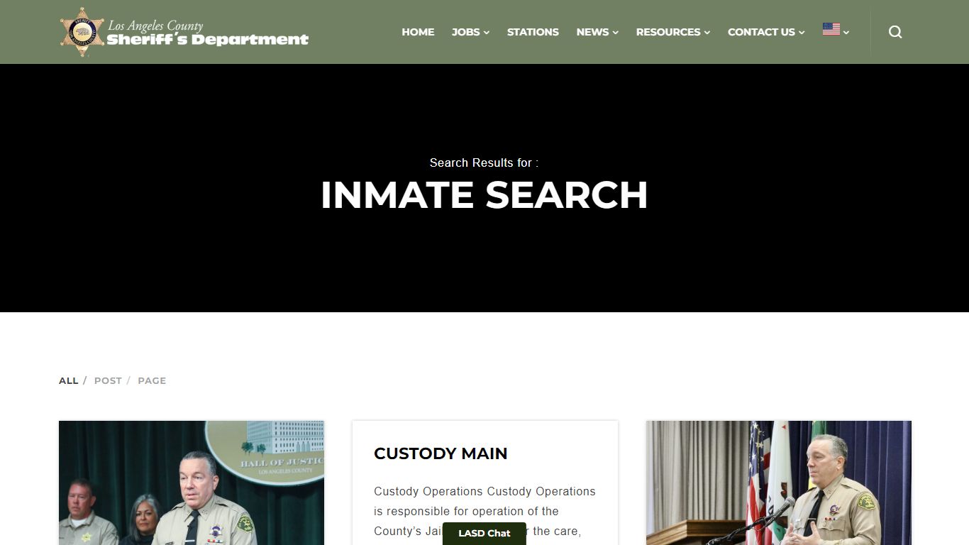 Inmate search - Los Angeles County Sheriff's Department